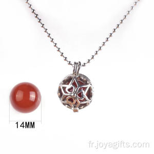 Bijoux fantaisie Agate Pierre Naturelle Chakras Collier Pendentif Cornaline avec Chaîne Sliver